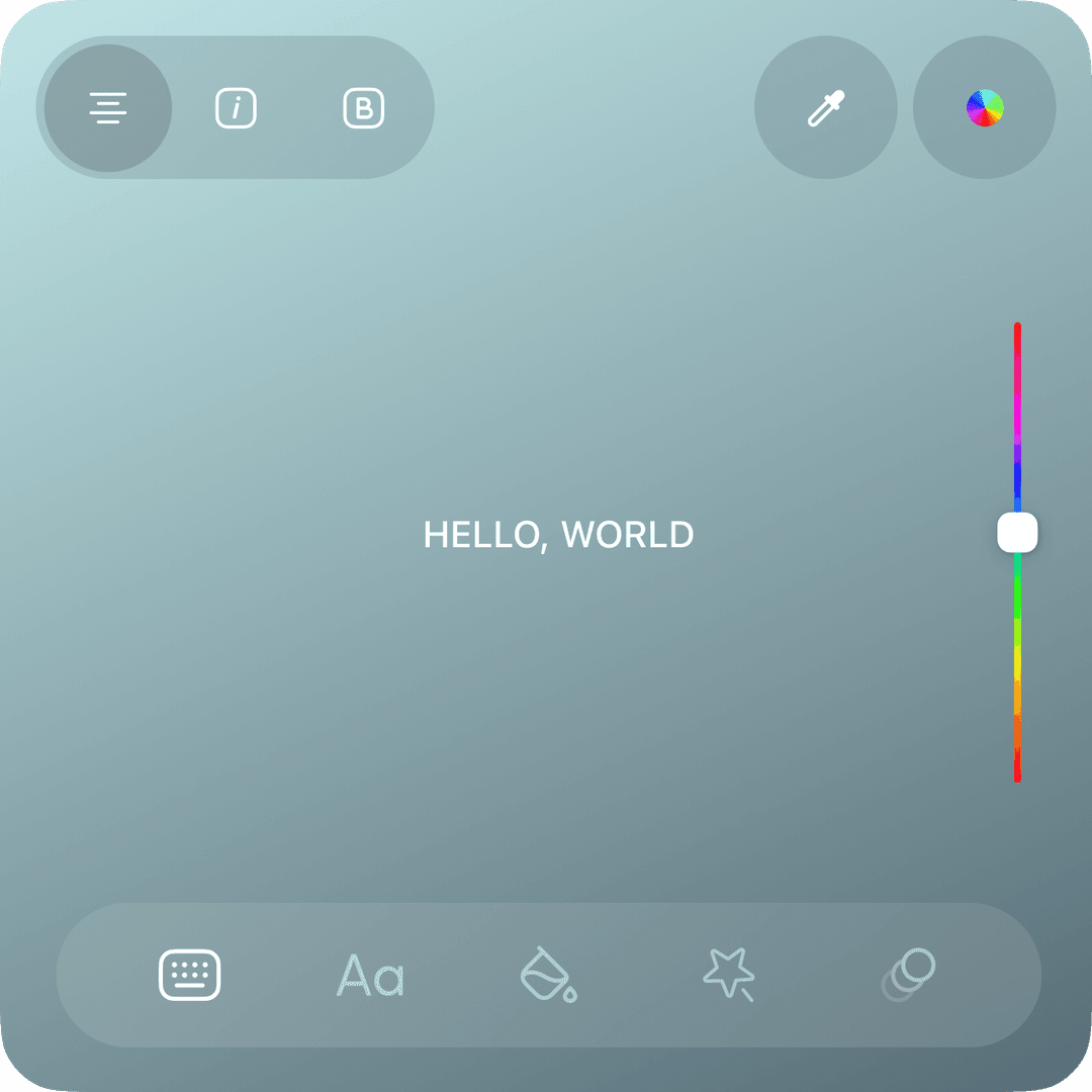 Editing tool screen 4