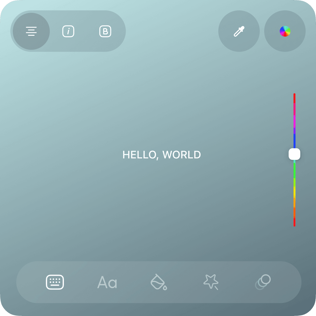 Editing tool screen 4