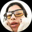 Daria wearing sunglasses